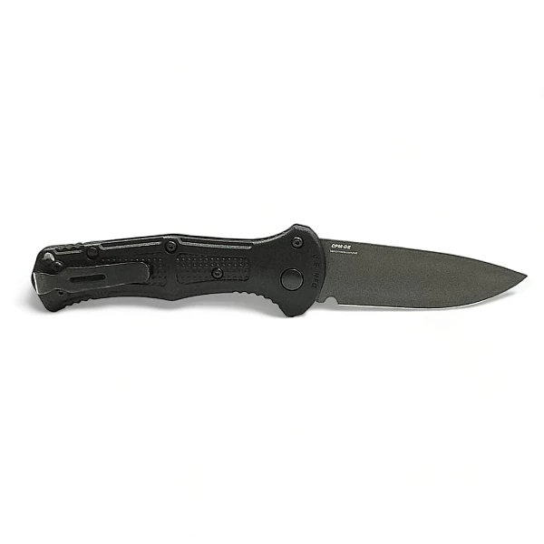 Benchmade 9570BK Mini Claymore D2鋼/黑柄黑刃/自動刀-0