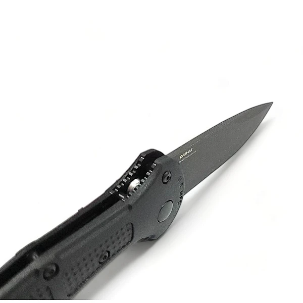 Benchmade 9570BK Mini Claymore D2鋼/黑柄黑刃/自動刀-0