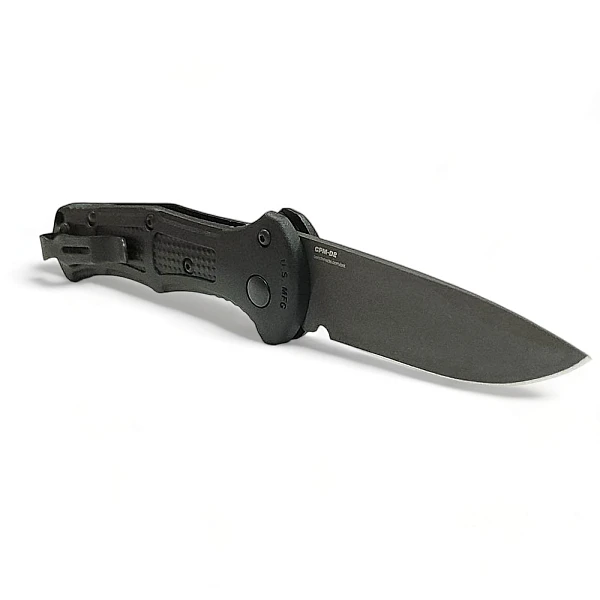 Benchmade 9570BK Mini Claymore D2鋼/黑柄黑刃/自動刀-0