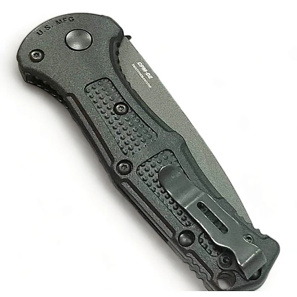 Benchmade 9570BK Mini Claymore D2鋼/黑柄黑刃/自動刀-0