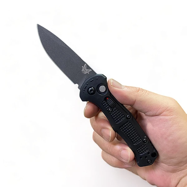 Benchmade 9570BK Mini Claymore D2鋼/黑柄黑刃/自動刀-0
