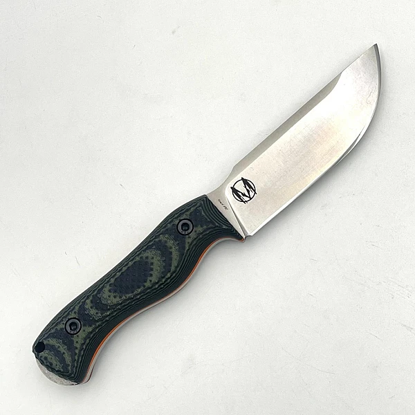 WTG Nomad Bushcrafter 叢林工匠 野營小刀 N690鋼/緞面/黑綠柄橘襯 <不二價>-0