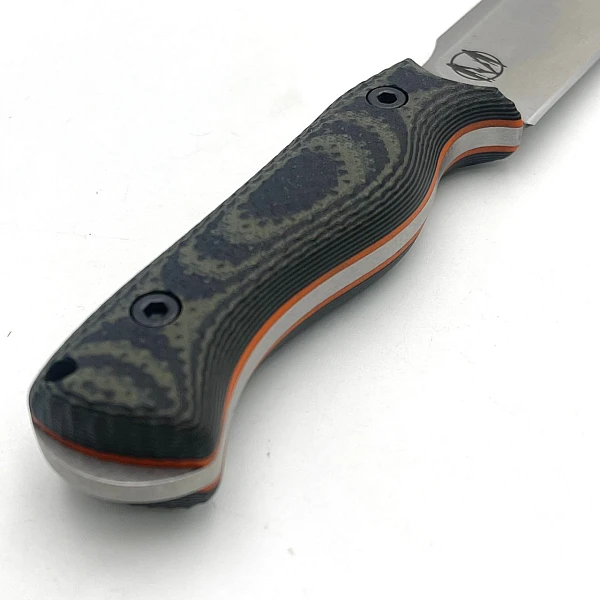 WTG Nomad Bushcrafter 叢林工匠 野營小刀 N690鋼/緞面/黑綠柄橘襯 <不二價>-0