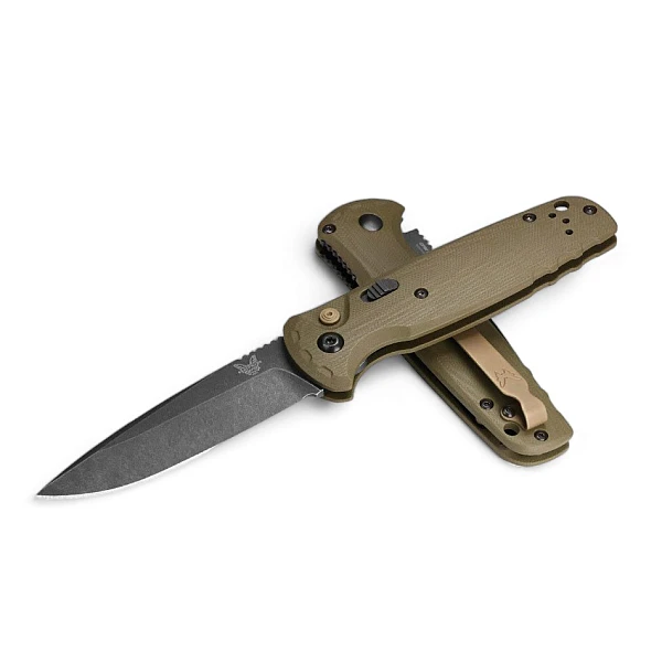 Benchmade 4300BK-02 CLA 橄欖綠G10柄側彈刀