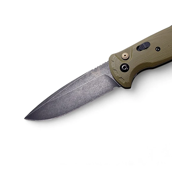 Benchmade 4300BK-02 CLA 橄欖綠G10柄側彈刀-0