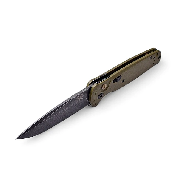 Benchmade 4300BK-02 CLA 橄欖綠G10柄側彈刀-0