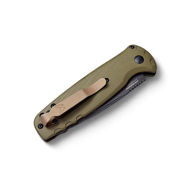 Benchmade 4300BK-02 CLA 橄欖綠G10柄側彈刀-0