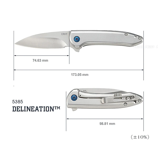 CRKT DELINEATION 銀柄折刀-0