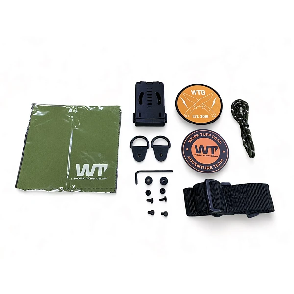 WTG PWB-9 鮑伊刀 SK85鋼/雙色自然水洗/棕色米卡塔柄/綠鞘 <不二價>-0