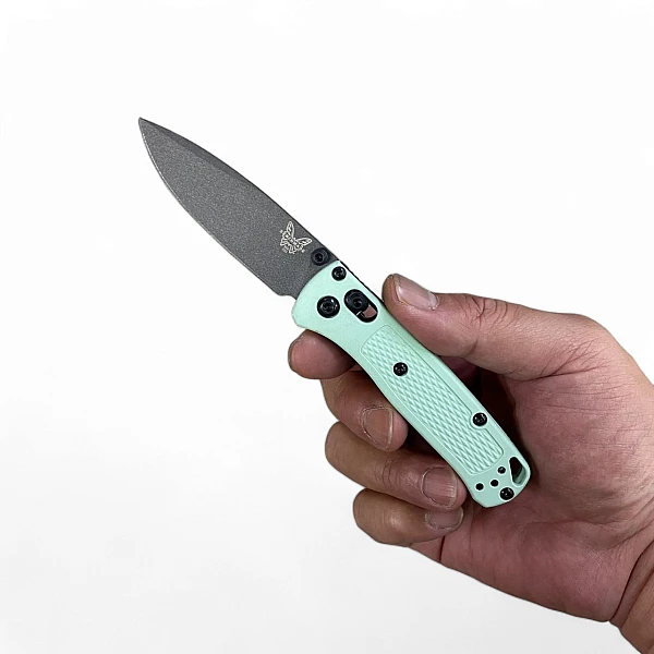 Benchmade 533GY-06 MINI BUGOUT 淺綠Grivory柄折刀-限量款-0