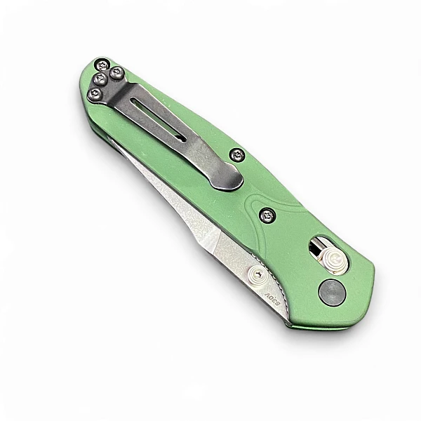 Benchmade MINI OSBORNE 綠鋁柄銀刃折刀/CPM-S30V鋼-0