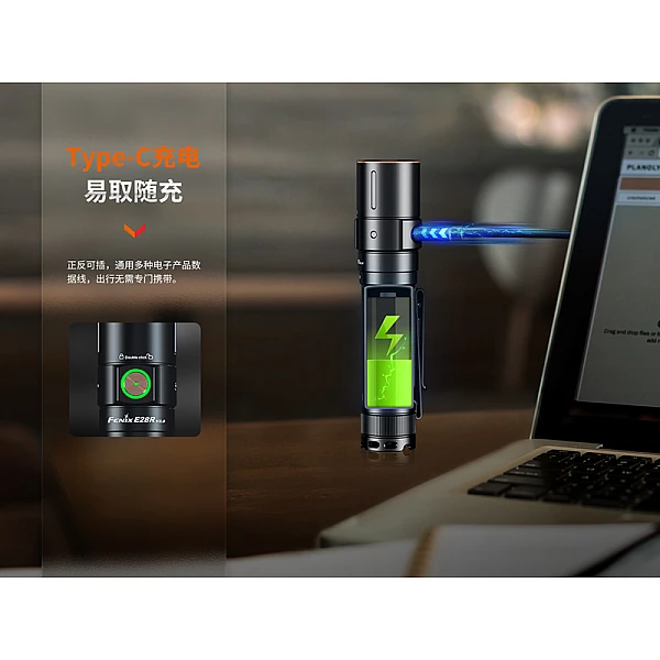 Fenix E28R V2.0 EDC充電小直筒 1700流明 Type-C直充-0