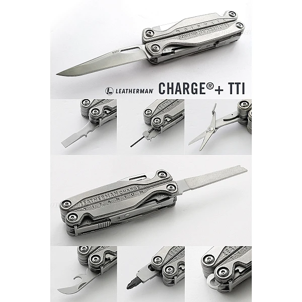 LEATHERMAN Charge+ TTi 工具鉗/附Bit kit組+側袋尼龍套-0