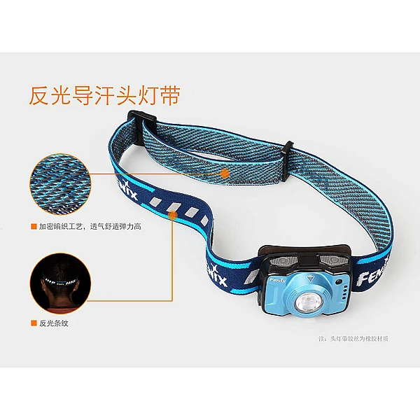 Fenix HL12R 高性能戶外充電頭燈(桃紅) 400流明 MicroUSB充電-0