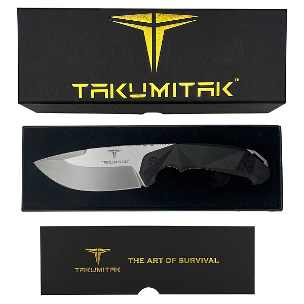 TAKUMITAK COMPANION 野營刀 D2鋼/黑G10柄-0
