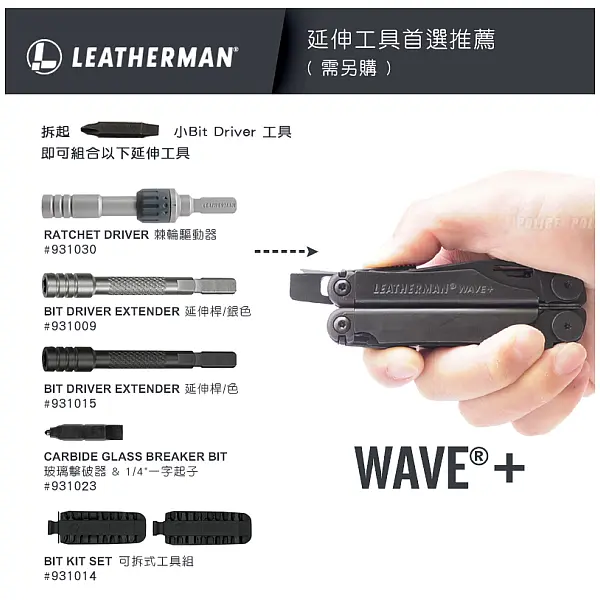 Leatherman Wave Plus 工具鉗-黑色/附尼龍套-0