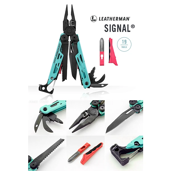 Leatherman SIGNAL 工具鉗-水波綠/附尼龍套/贈D型扣-0
