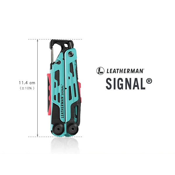 Leatherman SIGNAL 工具鉗-水波綠/附尼龍套/贈D型扣-0