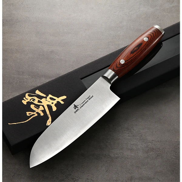ZHEN臻 日本進口三合鋼 170mm萬用主廚刀(楓木柄)