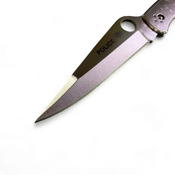 Spyderco POLICE MODEL™ 美國警用不鏽鋼柄折刀-0