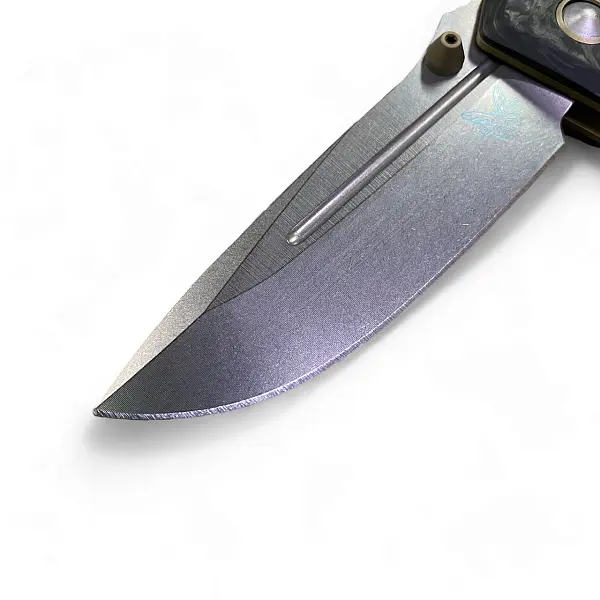 Benchmade Mini Adamas 大理石紋碳纖柄折刀-0