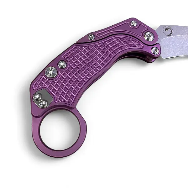 Reate EXO-K-L Exoskeleton 重力刀 紫鋁柄/石洗刃/附訓練刀 <單一特價>-0