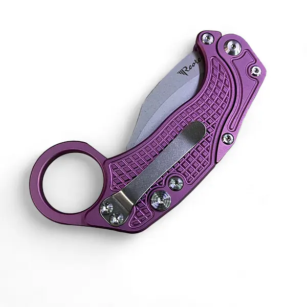 Reate EXO-K-L Exoskeleton 重力刀 紫鋁柄/石洗刃/附訓練刀 <單一特價>-0