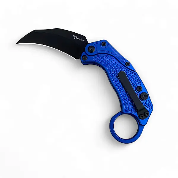 Reate EXO-K-M Exoskeleton 重力刀 藍鋁柄/黑刃/附訓練刀 <單一特價>-0
