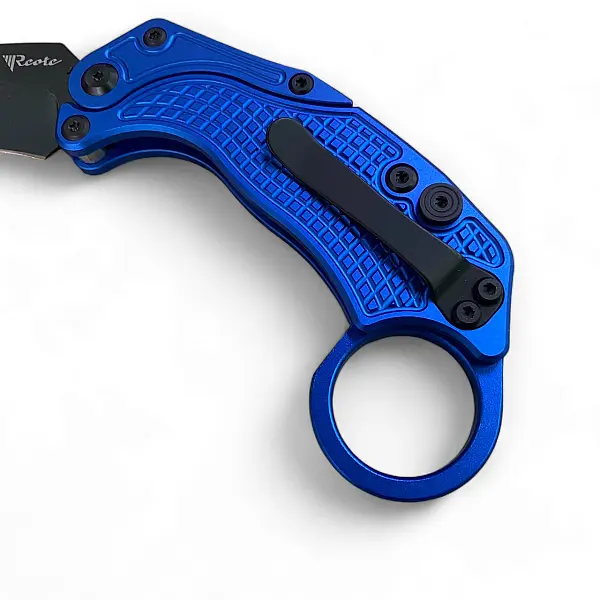 Reate EXO-K-M Exoskeleton 重力刀 藍鋁柄/黑刃/附訓練刀 <單一特價>-0