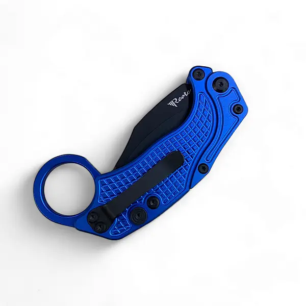 Reate EXO-K-M Exoskeleton 重力刀 藍鋁柄/黑刃/附訓練刀 <單一特價>-0