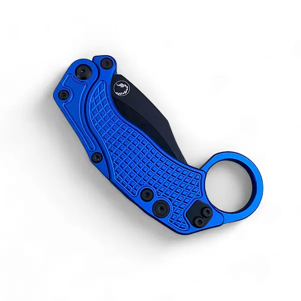 Reate EXO-K-M Exoskeleton 重力刀 藍鋁柄/黑刃/附訓練刀 <單一特價>-0