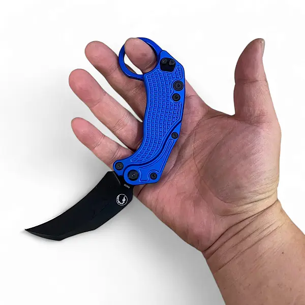 Reate EXO-K-M Exoskeleton 重力刀 藍鋁柄/黑刃/附訓練刀 <單一特價>-0