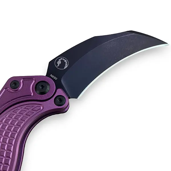 Reate EXO-K-K Exoskeleton 重力刀 紫鋁柄/黑刃/附訓練刀 <單一特價>-0