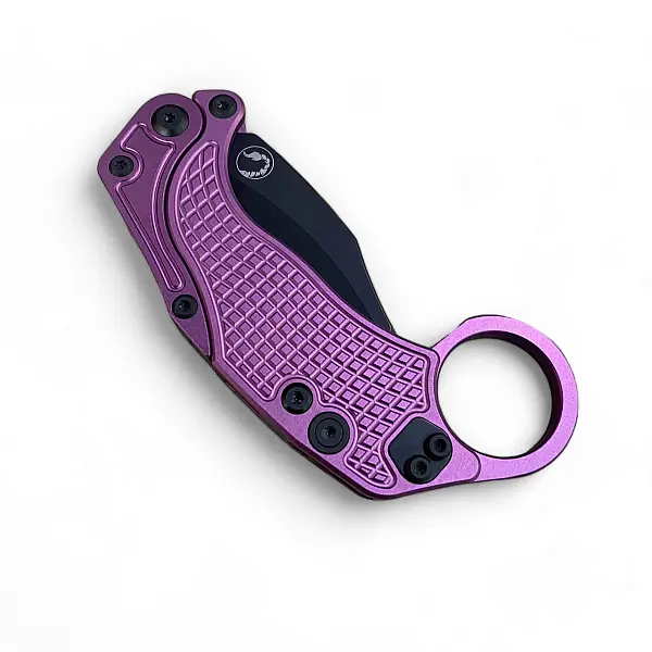 Reate EXO-K-K Exoskeleton 重力刀 紫鋁柄/黑刃/附訓練刀 <單一特價>-0