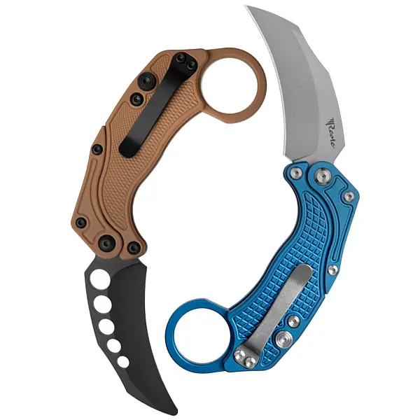 Reate EXO-K-N Exoskeleton 重力刀 藍鋁柄/石洗刃/附訓練刀