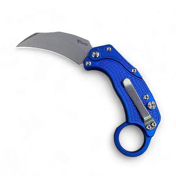 Reate EXO-K-N Exoskeleton 重力刀 藍鋁柄/石洗刃/附訓練刀 <單一特價>-0