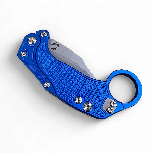 Reate EXO-K-N Exoskeleton 重力刀 藍鋁柄/石洗刃/附訓練刀 <單一特價>-0