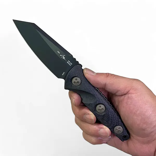 Microtech Socom Alpha Mini Warcom 碳纖柄直刀 <單一特價>-0