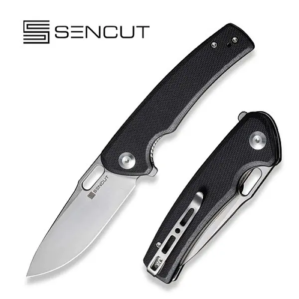 SENCUT Vesperon 黑G10柄/9CR緞面刃折刀