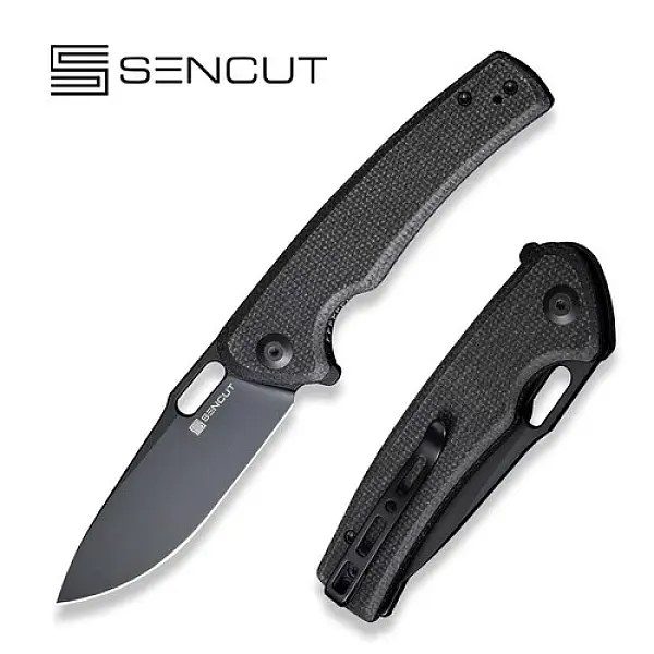 SENCUT Vesperon 黑Micarta柄/9Cr黑刃折刀