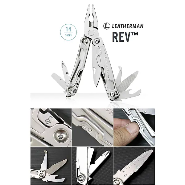 Leatherman REV 工具鉗-銀色/無尼龍套-0