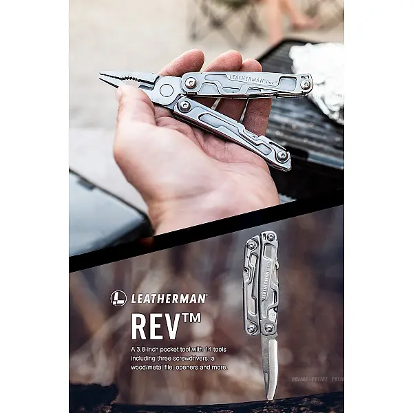 Leatherman REV 工具鉗-銀色/無尼龍套-0