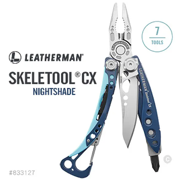 Leatherman Skeletool CX 工具鉗-暗夜藍/無尼龍套-0