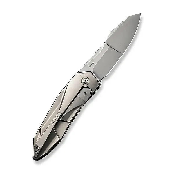 WEKNIFE GTC Solid 拋光噴砂鈦柄折刀 CPM-20CV-0