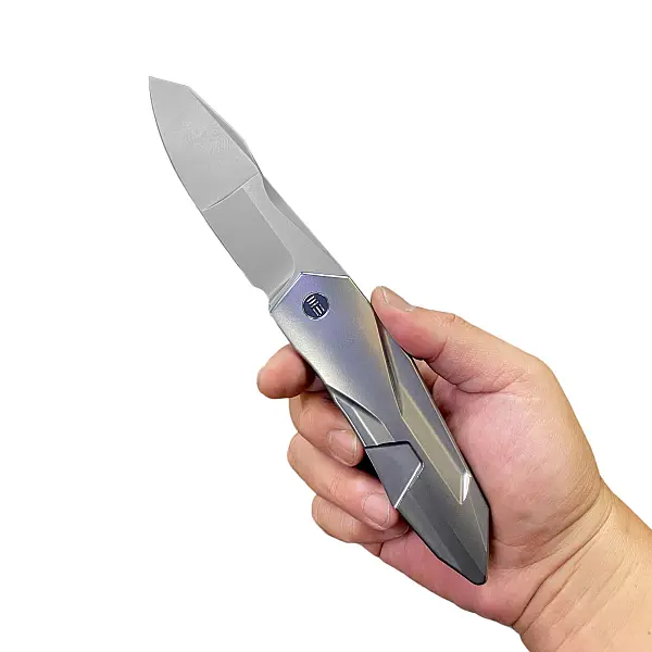 WEKNIFE GTC Solid 拋光噴砂鈦柄折刀 CPM-20CV-0