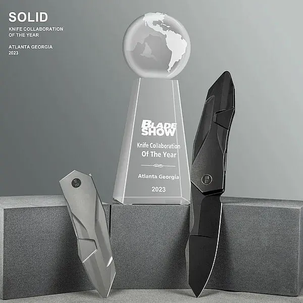 WEKNIFE GTC Solid 黑石洗鈦柄折刀 CPM 20CV-0