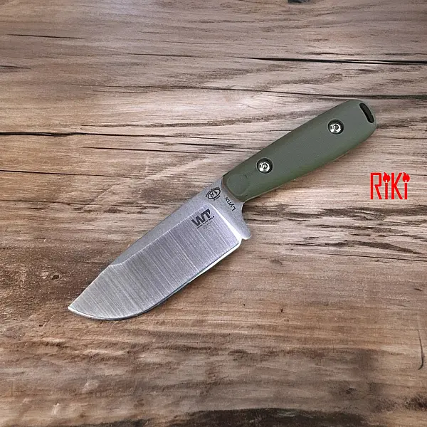 WTG Lynx 小山貓露營刀 N690鋼/拉絲緞面/綠G10柄橘襯 <不二價>-0