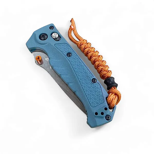 Benchmade MINI ADIRA™ 海藍Grivory柄 AXIS鎖折刀-0