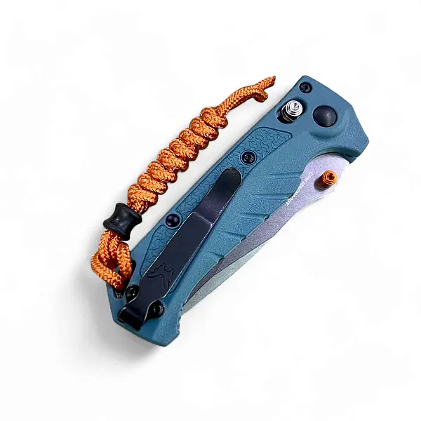 Benchmade MINI ADIRA™ 海藍Grivory柄 AXIS鎖折刀-0