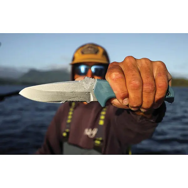Benchmade UNDERCURRENT™ 海藍柄羊蹄刃潛水刀-0